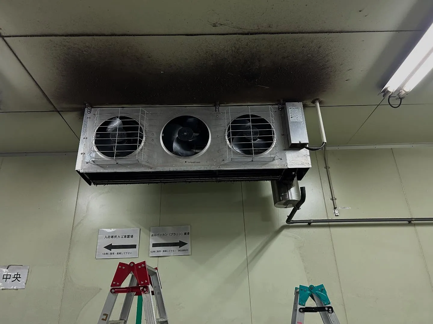 冷却器洗浄作業