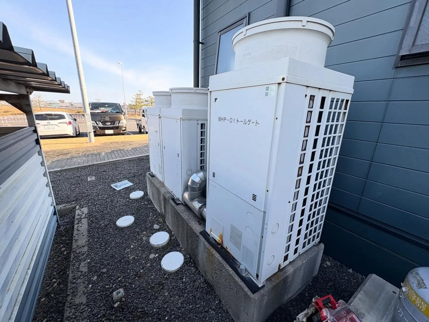 高速道路料金所空調機更新工事